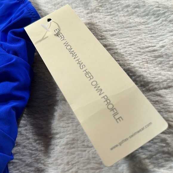 Profile by Gottex Women’s Royal Blue "TUTTI FRUTTI" Tankini Top Size 6 NEW - Picture 14 of 16